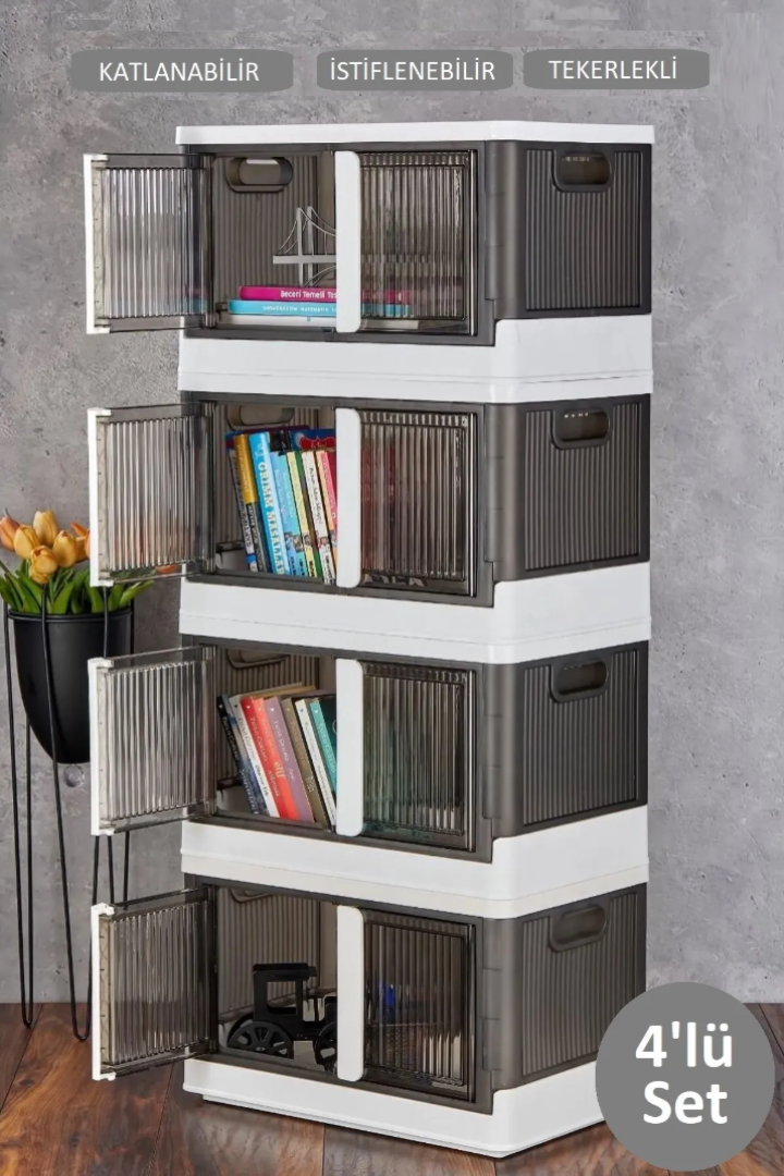 Perfect Organizer Çok Amaçlı Tekerlekli Katlanabilir Dolap ve Düzenleyici